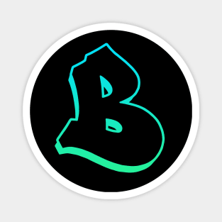 Letter B - Outline Magnet